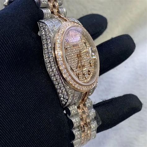 moissanite rolex replica|moissanite bust down rolex.